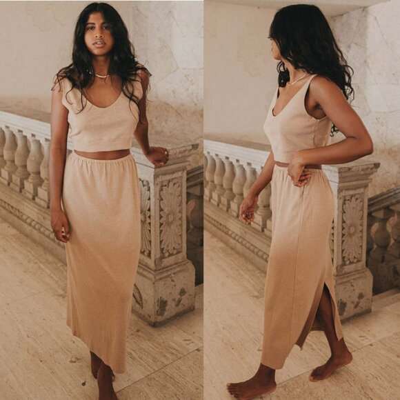 Harly Jae Kea Skirt in Camel Small